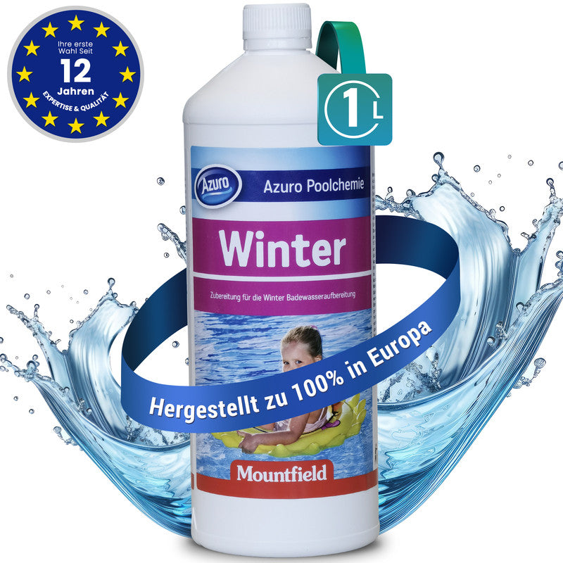 Azuro Winterfit 1 L Pool Winterschutz – Wintermittel für Swimmingpool gegen Kalk & Ablagerungen