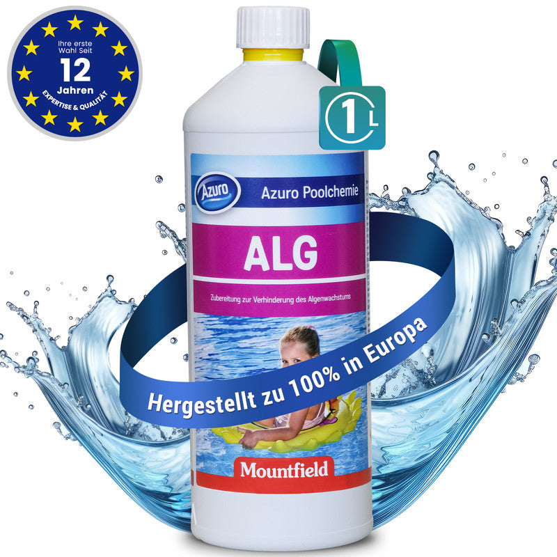 Azuro Algizid Pool – Algenmittel zur Algenbekämpfung & Prävention für klares Poolwasser