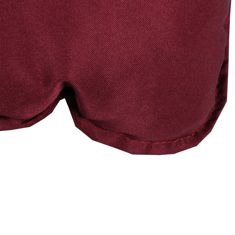 Bankauflage 2-Sitzer 120×50×10 cm Rot – bequeme Polsterauflage für Gartenbank, UV-beständig und langlebig