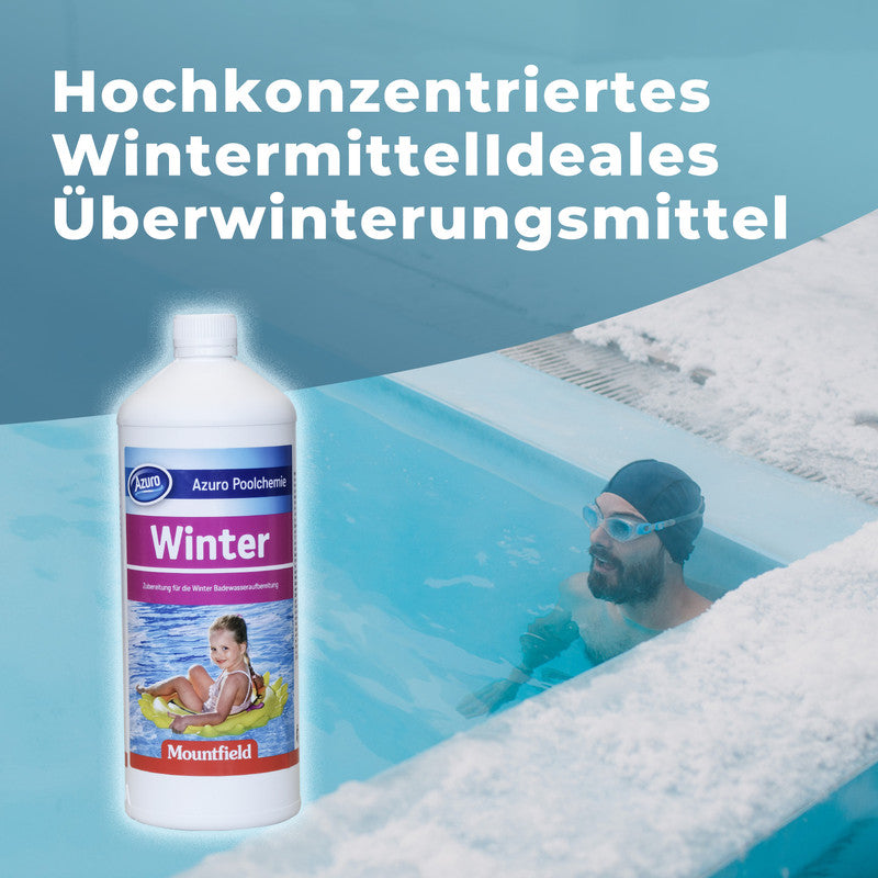 Azuro Winterfit 1 L Pool Winterschutz – Wintermittel für Swimmingpool gegen Kalk & Ablagerungen