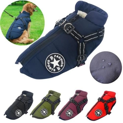 Wasserfeste Hundegeschirr-Jacke