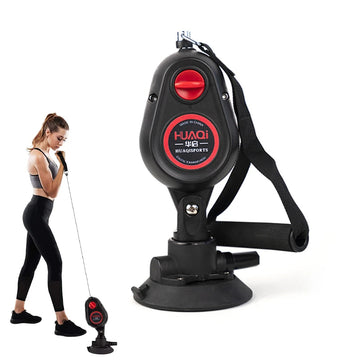 Fitness-Zugseiltrainer mit Saugnapf – Widerstandsseil für Pull-Down-Übungen zu Hause