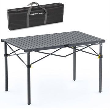 HOMECALL Campingtisch klappbar – stabiler Gartentisch und Balkontisch, tragbar, leicht und platzsparend, Anthrazit