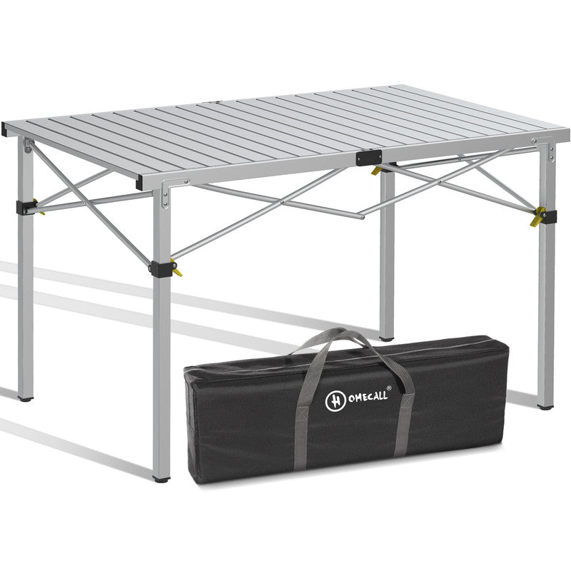 HOMECALL Klapptisch Campingtisch – Aluminium Gartentisch klappbar, 4–6 Personen, tragbar