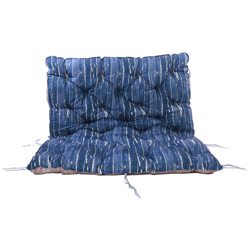 Palettenkissen Wendeauflage Blau-Beige 120×140×10 cm – Sitzauflage für Europaletten, wetterfest & komfortabel