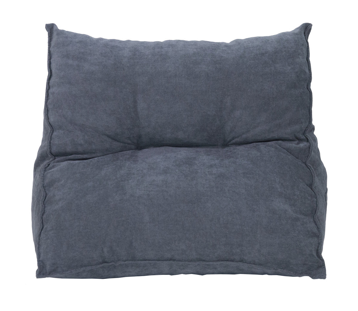 Rückenkissen Keilkissen 58×30×48 cm blau-grau – ergonomisches Palettenkissen aus Cordstoff
