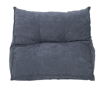 Rückenkissen Keilkissen 58×30×48 cm blau-grau – ergonomisches Palettenkissen aus Cordstoff