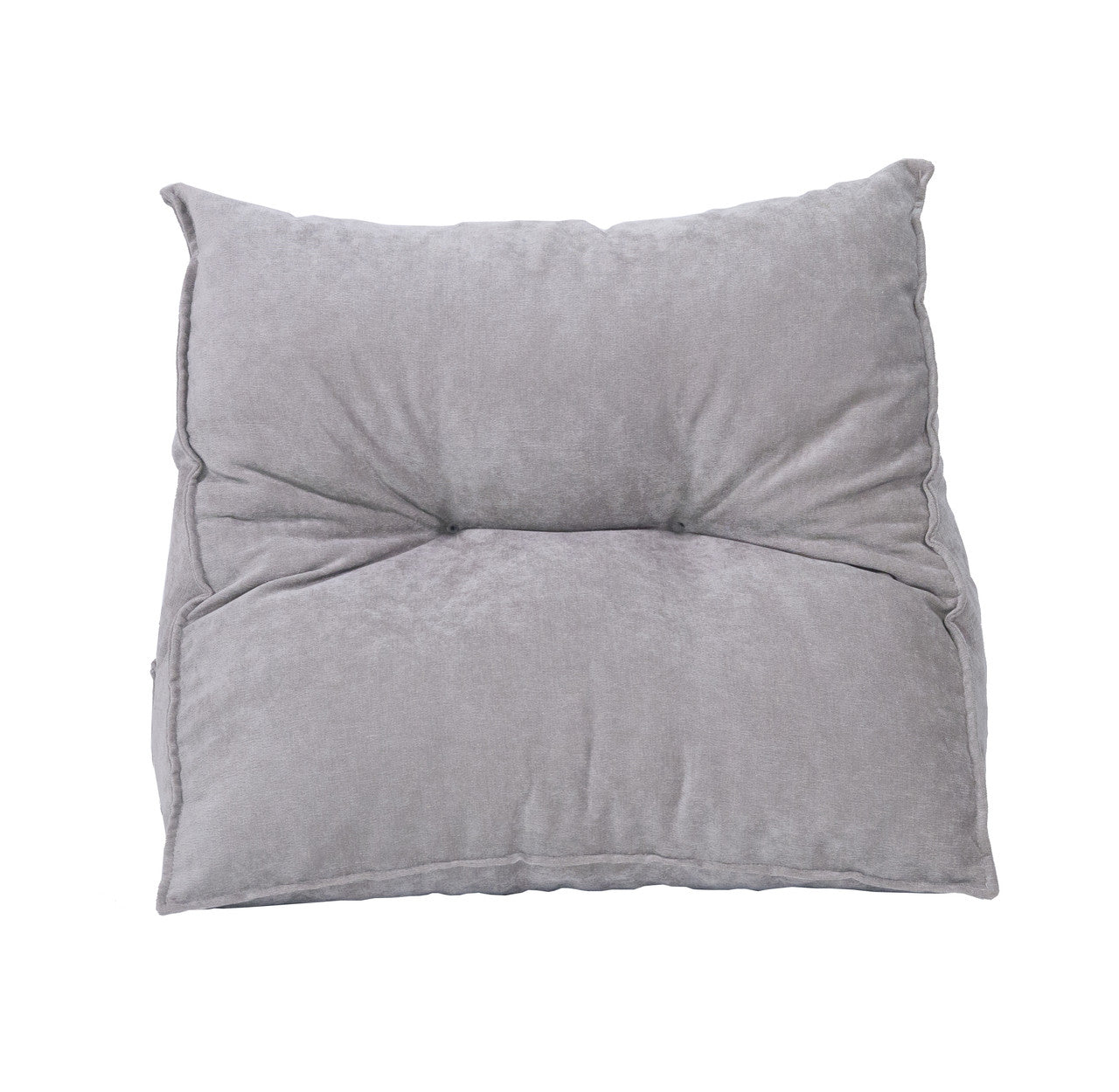 Rückenkissen Keilkissen 58×30×48 cm Hellgrau – ergonomisches Palettenkissen aus Cordstoff