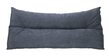 Rückenkissen Keilkissen 118×30×48 cm Dunkelgrau – ergonomisches Palettenkissen aus Cordstoff