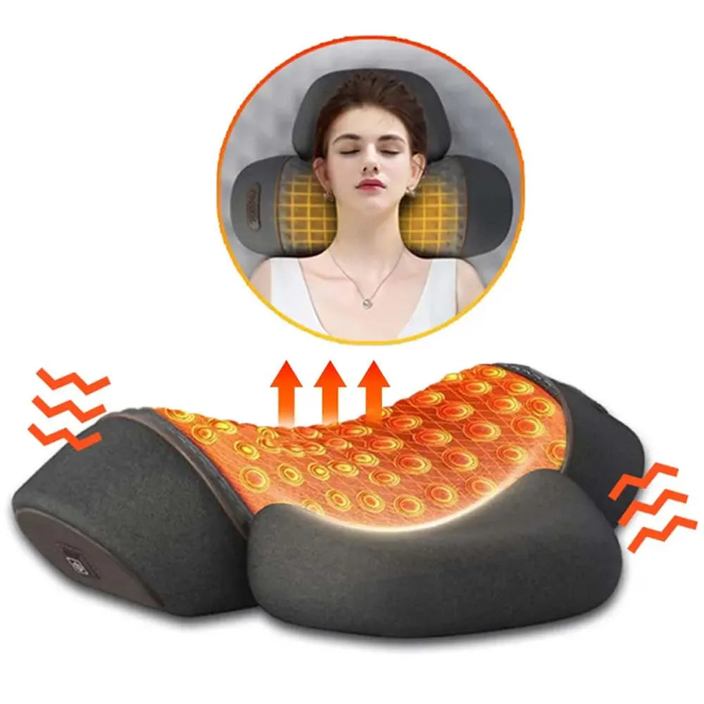 Elektrisches Nackenmassage-Kissen – Wärme & Vibrationsfunktion