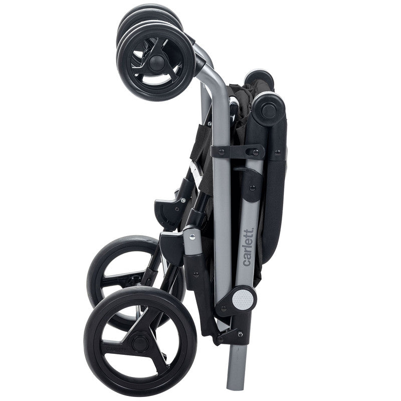Einkaufstrolley klappbar 53 L mit Kühltasche – Einkaufswagen bis 25 kg belastbar faltbarer Shopping Trolley schwarz