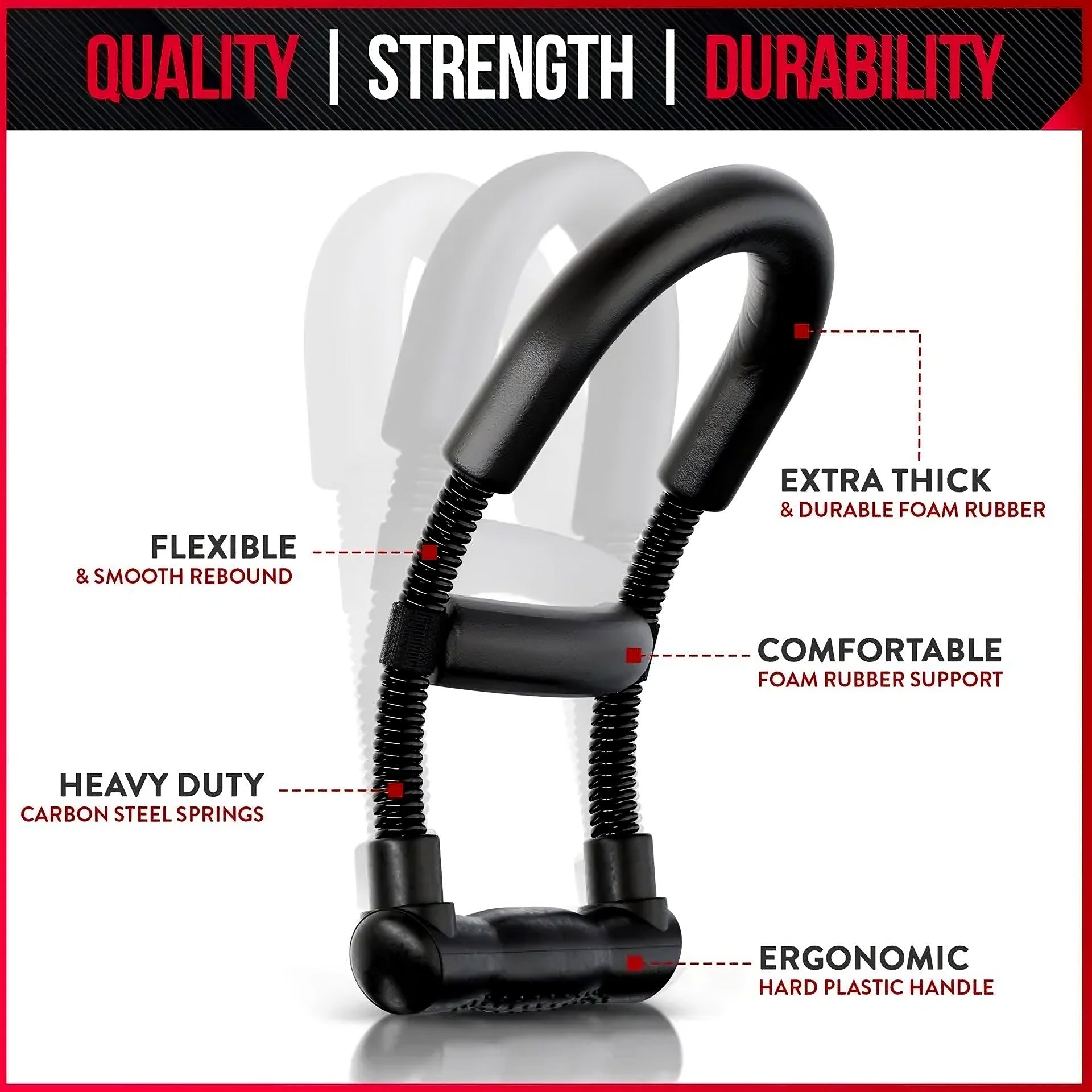 Hand- und Unterarmtrainer – Kompakter Griff- und Handmuskel-Exerciser mit 7 kg Widerstand