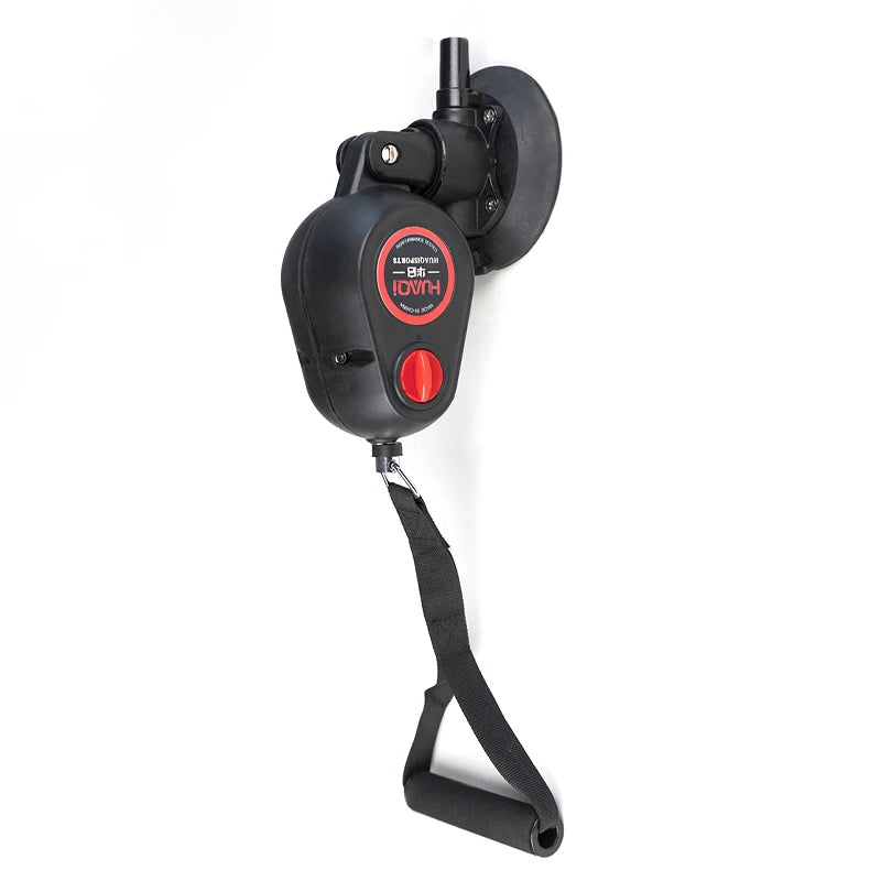 Fitness-Zugseiltrainer mit Saugnapf – Widerstandsseil für Pull-Down-Übungen zu Hause
