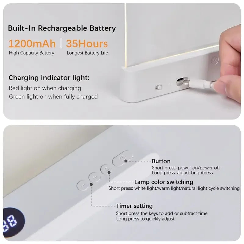 Smart LED Leselampe – kompakt & augenschonend