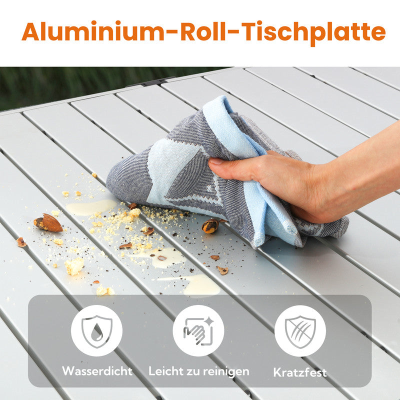 HOMECALL Campingtisch klappbar 117×70 cm – Outdoor Klapptisch Gartentisch für 4-6 Personen bis 100 kg belastbar | B-Ware Sonderposten