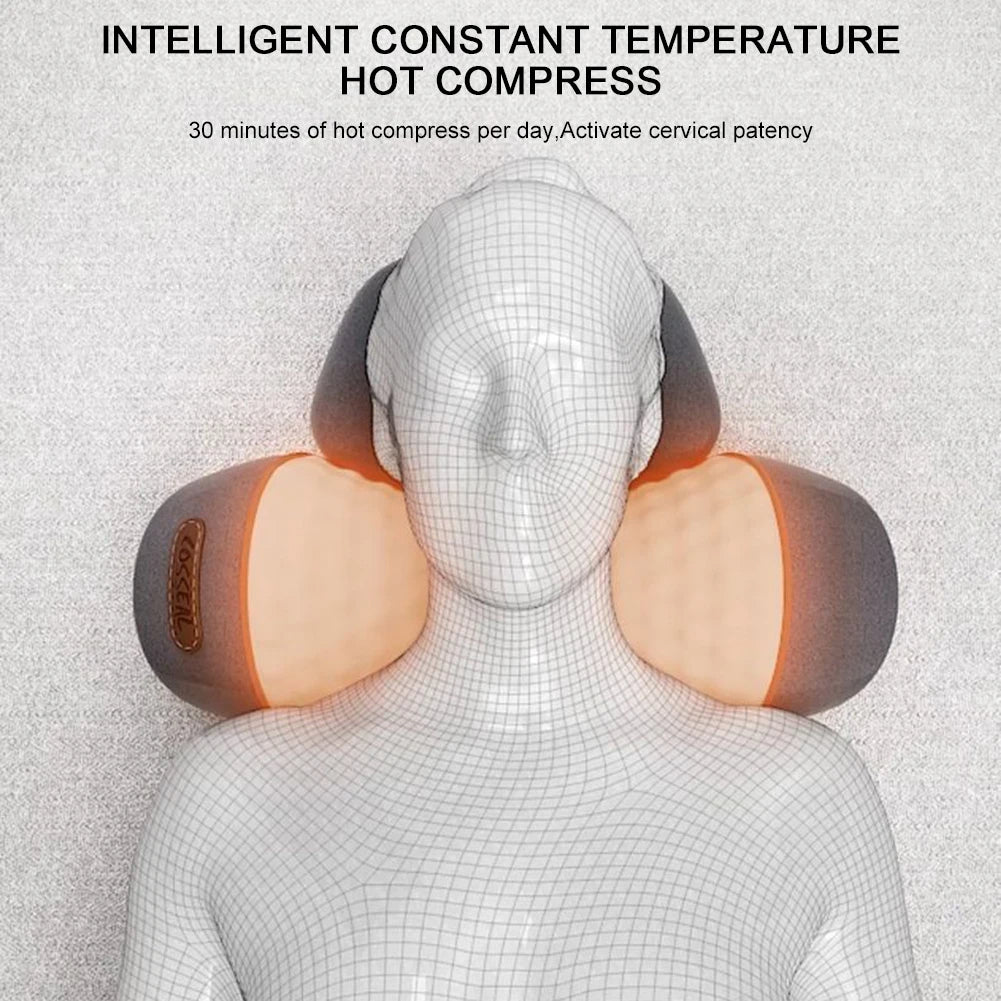 Elektrisches Nackenmassage-Kissen – Wärme & Vibrationsfunktion