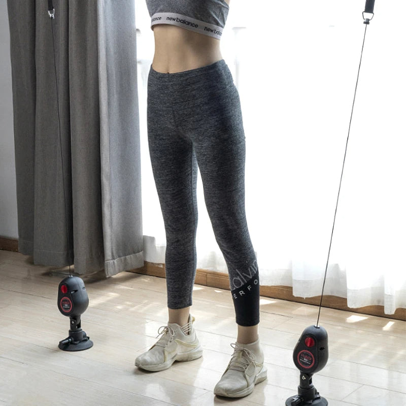 Fitness-Zugseiltrainer mit Saugnapf – Widerstandsseil für Pull-Down-Übungen zu Hause