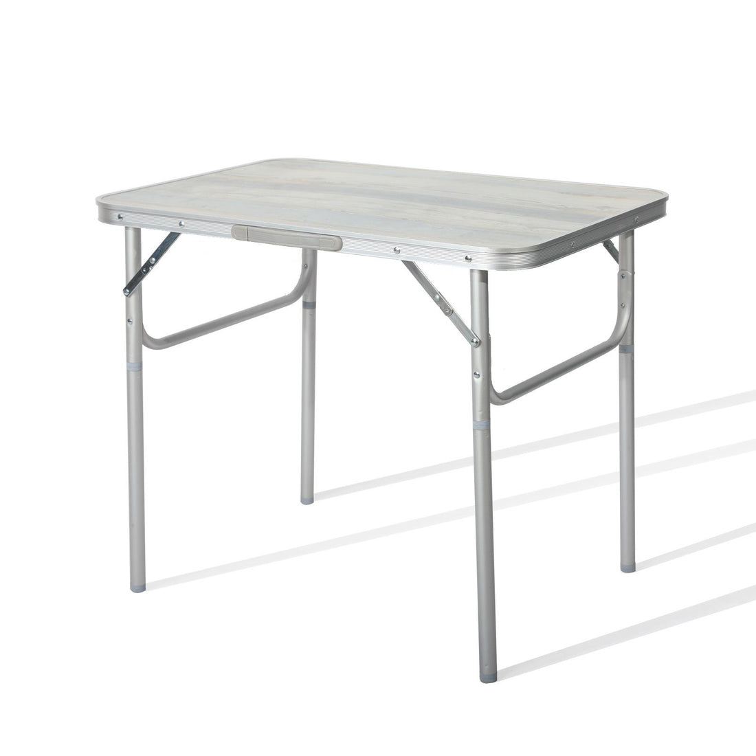 3-tlg. Campingset Sitzgruppe – Klapptisch ca. 75x55x63 cm Aluminium + 2 Faltstühle Schwarz/Rot