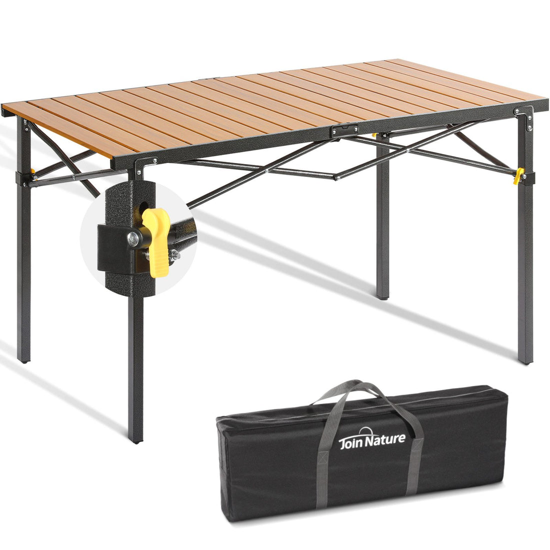 3-tlg. Gartenset Sitzgruppe – Klapptisch ca. 117x70 cm Holzoptik + 2 Hochlehner Grün