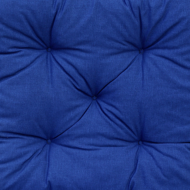 Bankauflage 120 × 50 × 8 cm Blau – Sitzkissen für 2-Sitzer Gartenbank, wetterfest und bequem