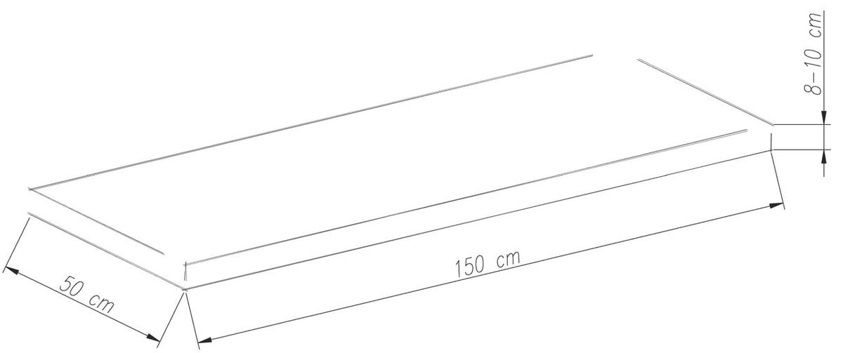 3er Bankauflage ca. 150x50x8 cm Hellgrün – Gartenbankkissen UV-beständig & formstabil