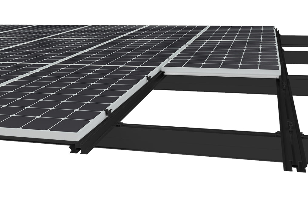 Carport Doppelcarport Gestell für 2 Autos - Überdachung für Autos - Aluminium, Schwarz