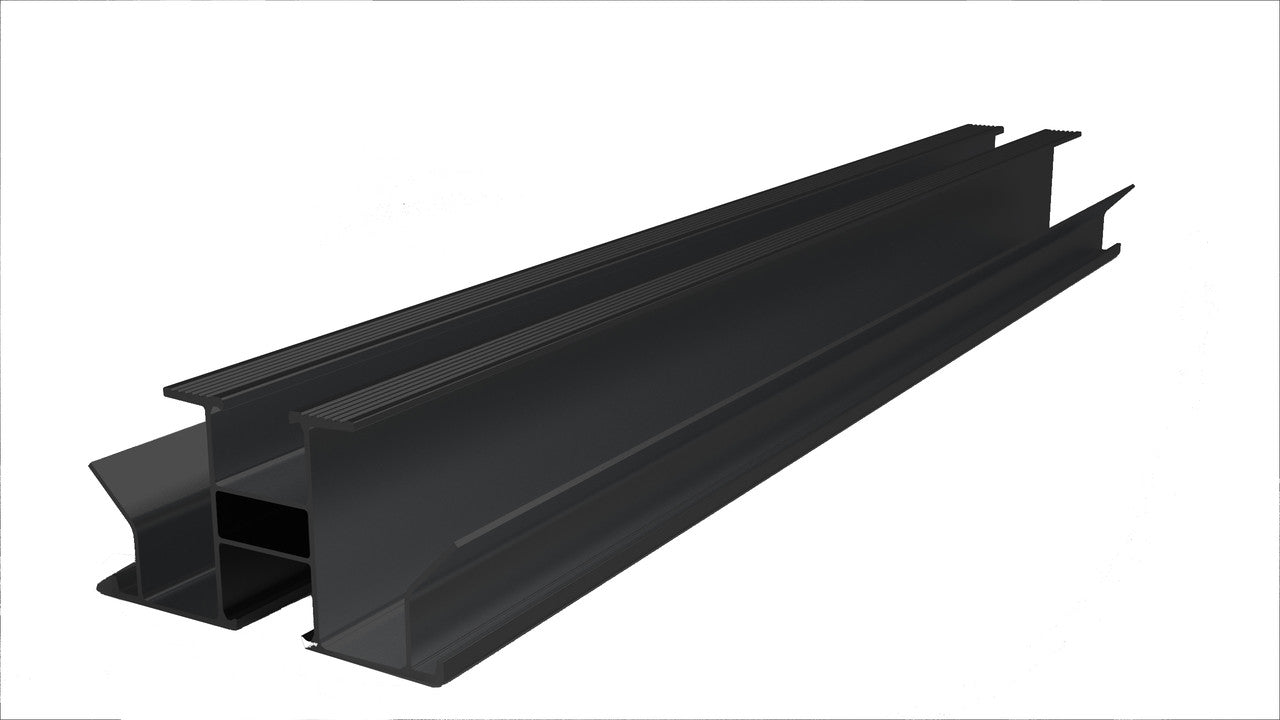 Carport Doppelcarport Gestell für 2 Autos - Überdachung für Autos - Aluminium, Schwarz