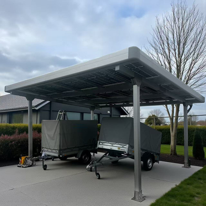 🎉 Sonderaktion: Jetzt Doppelcarport mit Dachverkleidung u. Regenrinne inkl. 15 Solarmodule kaufen & 400W Balkonkraftwerk GRATIS erhalten! 🎉