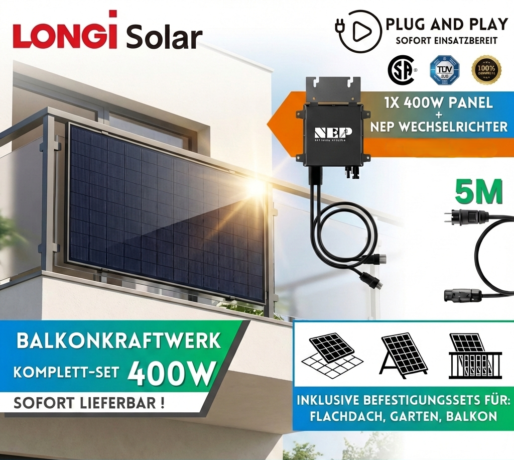 🎉 Sonderaktion: Jetzt Doppelcarport Gestell kaufen & 400W Balkonkraftwerk GRATIS erhalten! 🎉