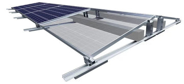 Solar Halterung Flachdach Komplettset für 4 Module – 10° Aufständerung, ballastiert, ohne Bohren