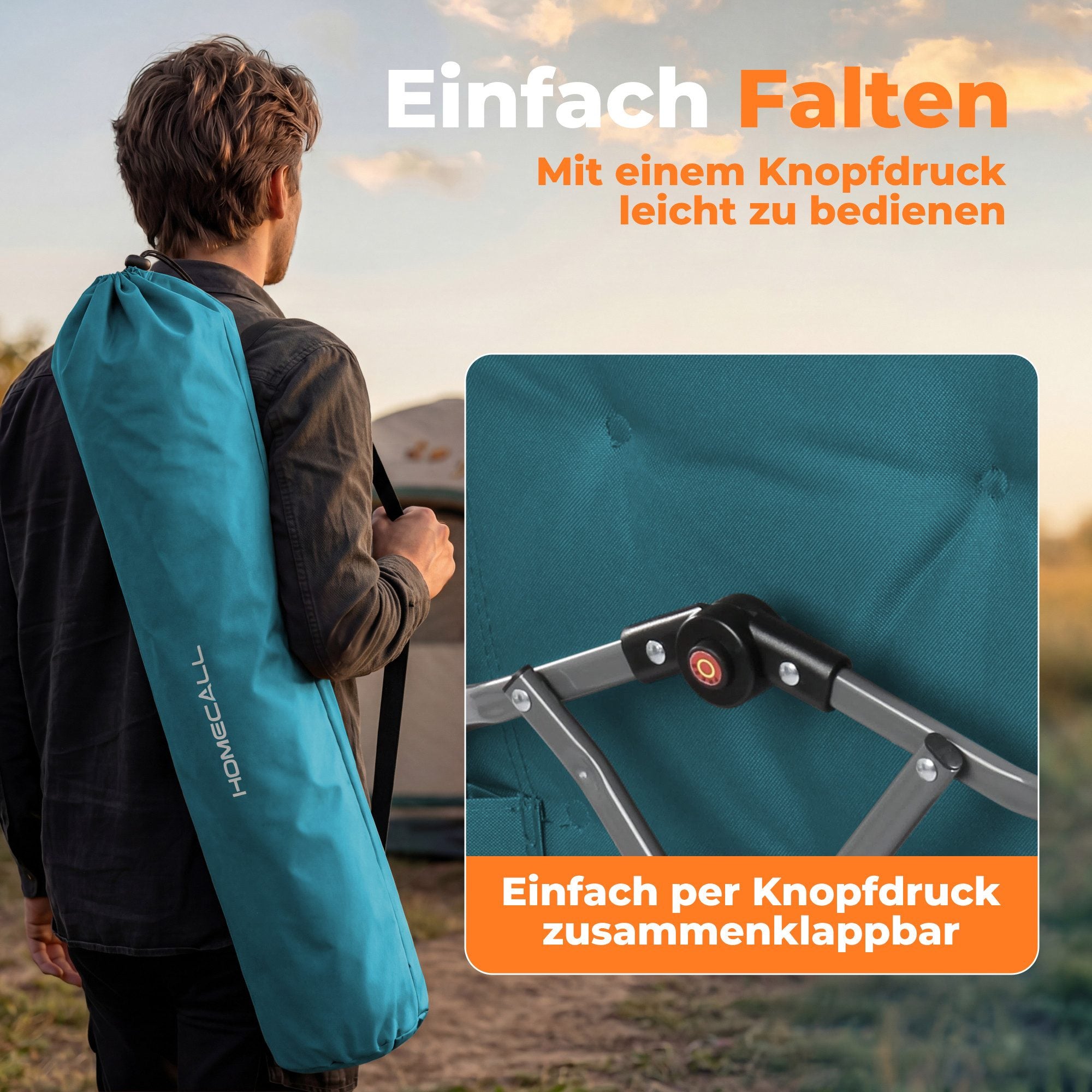 5-tlg. Gartenset Sitzgruppe – Klapptisch ca. 117x70 cm Holzoptik + 4 Hochlehner Marineblau