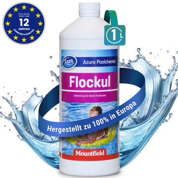 Azuro Flockungsmittel Pool – Wasserklärer gegen Trübungen für kristallklares Poolwasser