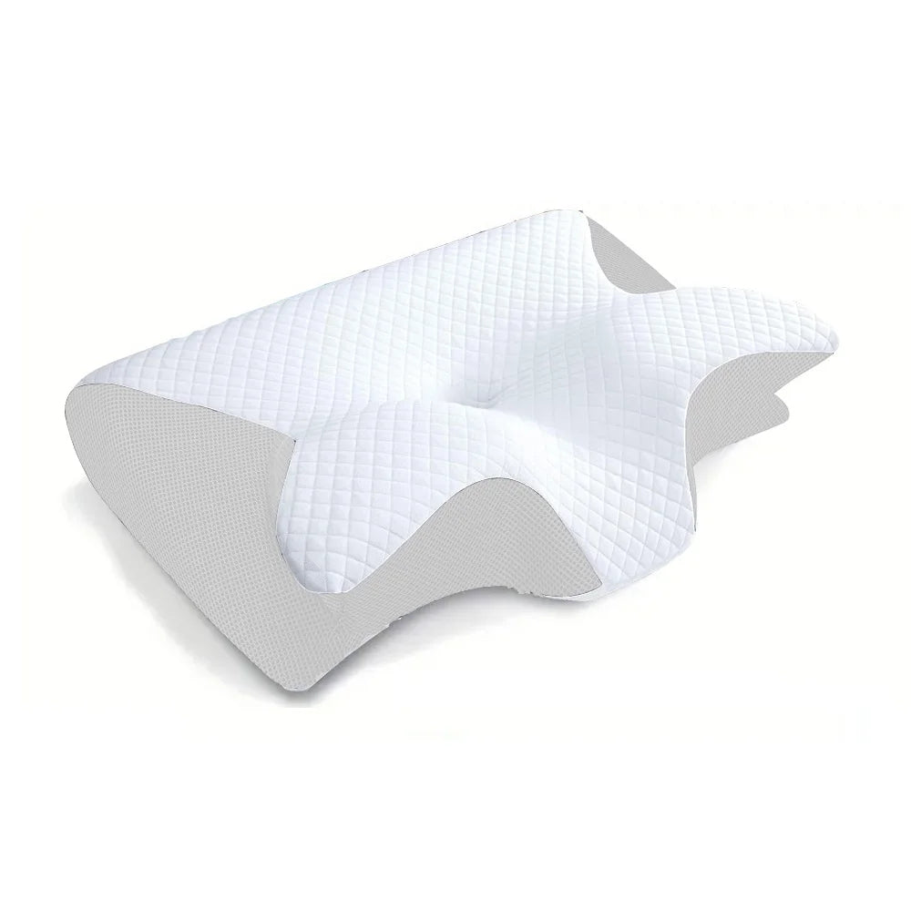 Ergonomisches Memory-Foam Nackenkissen – Orthopädische Unterstützung für Rücken-, Seiten- und Bauchschläfer