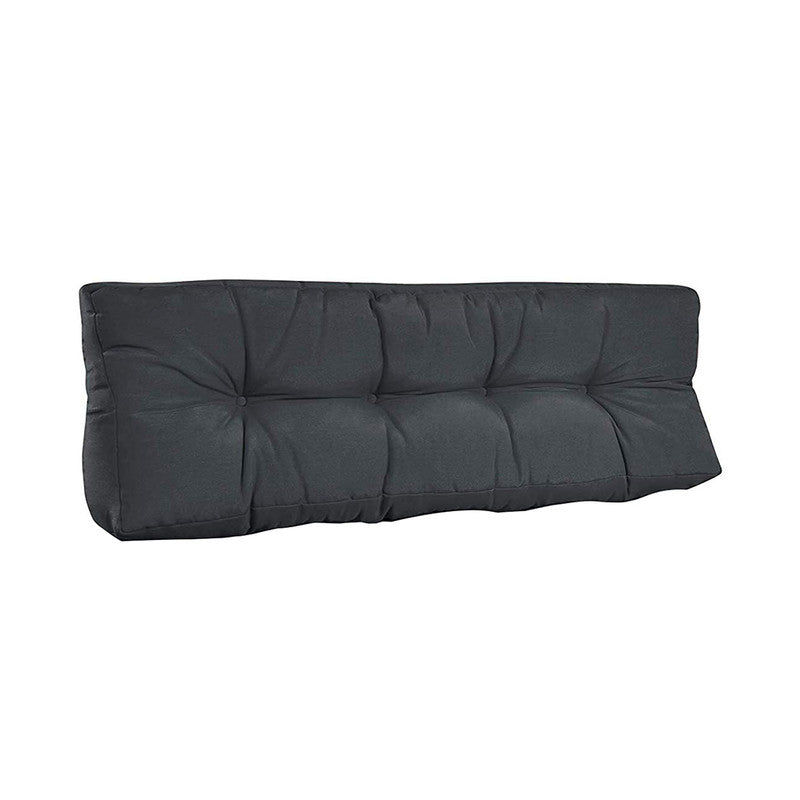 Rückenkissen für Palettenmöbel 120 × 40 × 10/20 cm – Palettenkissen Rückenlehne, Dunkelgrau-Rot