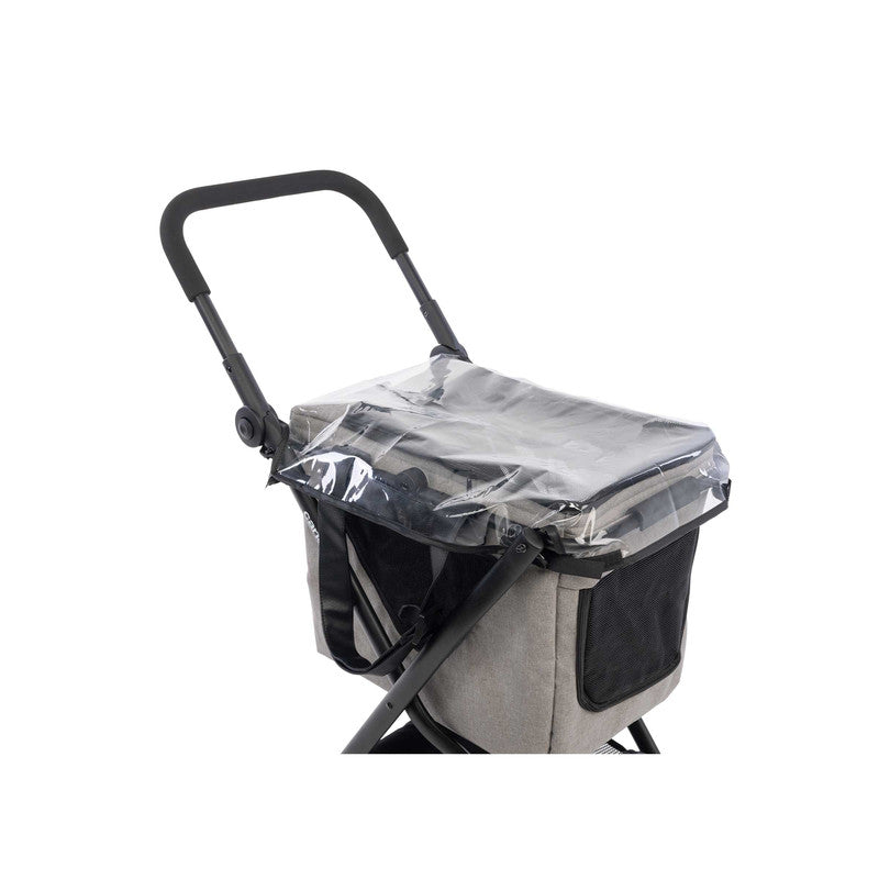 3-in-1 Hundebuggy & Katzenbuggy bis 25 kg belastbar – klappbar, Aluminiumgestell, Mesh, Regenschutz