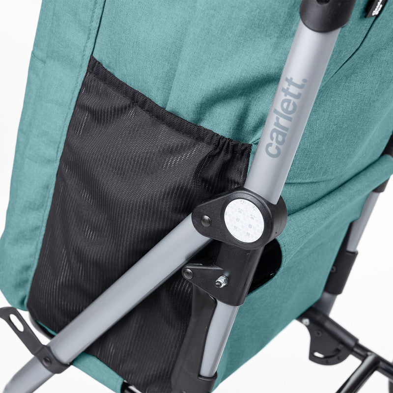 Carlett Einkaufstrolley klappbar 53 L + 10 L Kühltasche – Einkaufswagen 4 Räder bis 25 kg belastbar | B-Ware Sonderposten