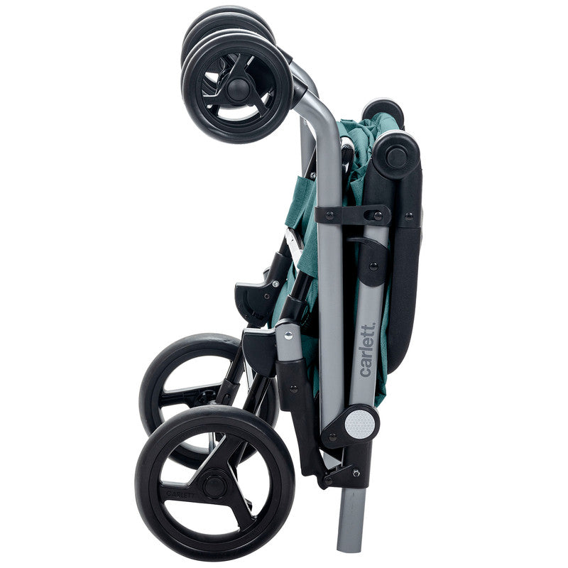 Carlett Einkaufstrolley klappbar 53 L + 10 L Kühltasche – Einkaufswagen 4 Räder bis 25 kg belastbar | B-Ware Sonderposten